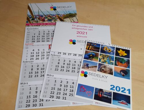 4-Monatskalender drucken – auch in kleinen Stückzahlen