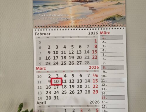4-Monats-Kalender als Werbegeschenk planen